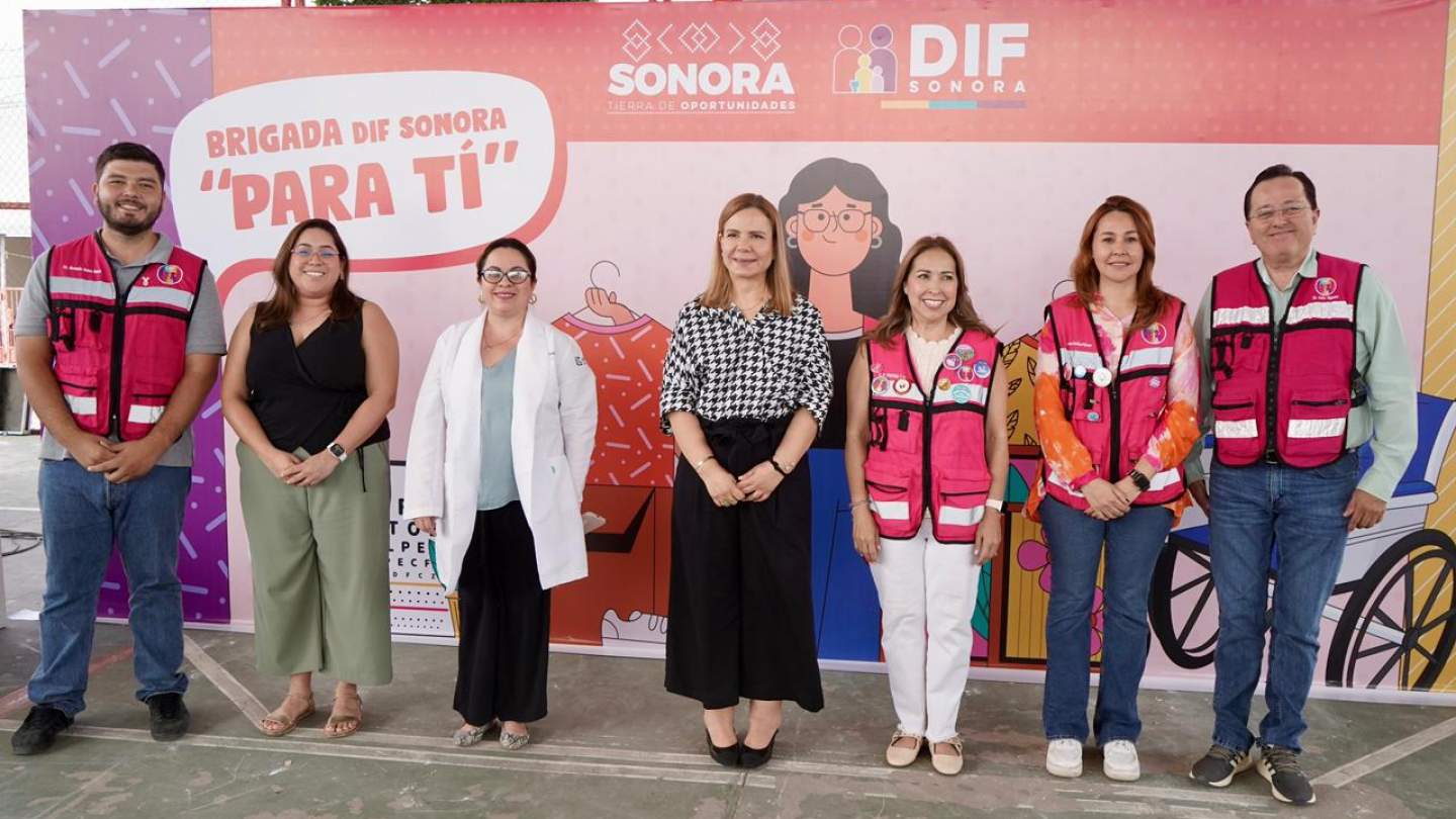 Gobierno de Sonora acerca servicios y apoyos a la colonia La Caridad con Brigada DIF Sonora para Ti